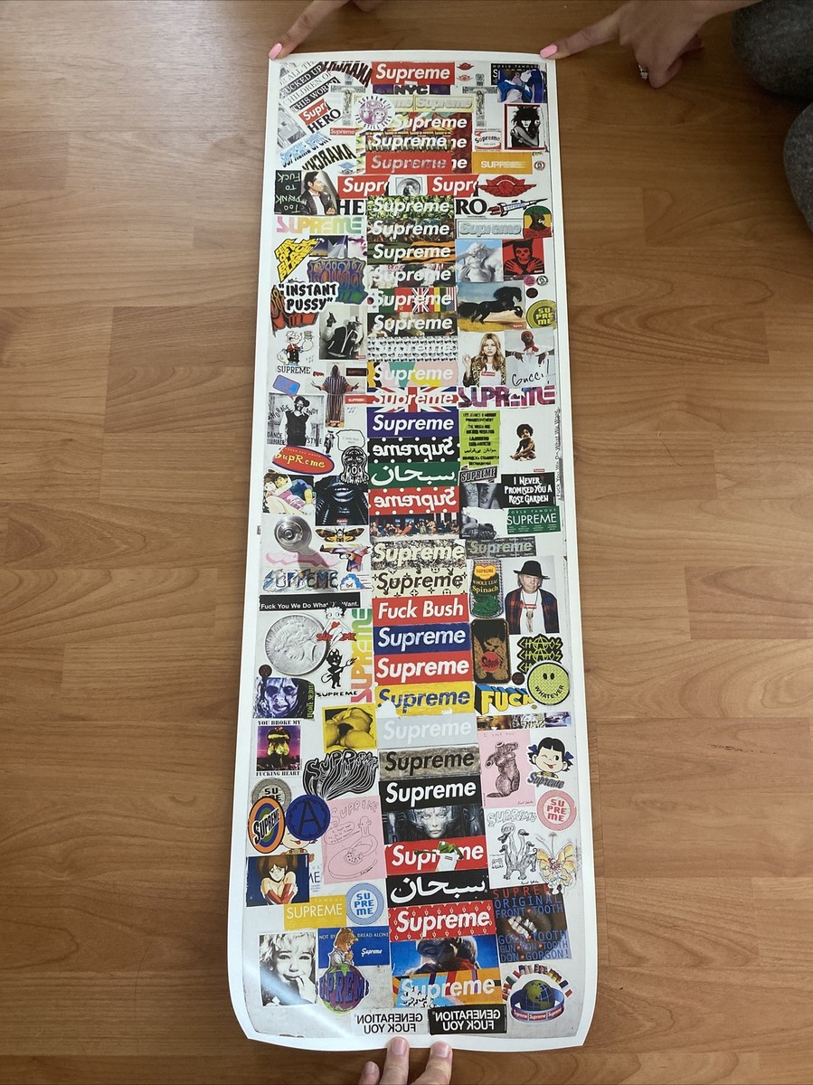 SUPREME 2019 F/W LAFAYETTE DOOR POSTER BOX LOGO STICKERS NEW 36X11