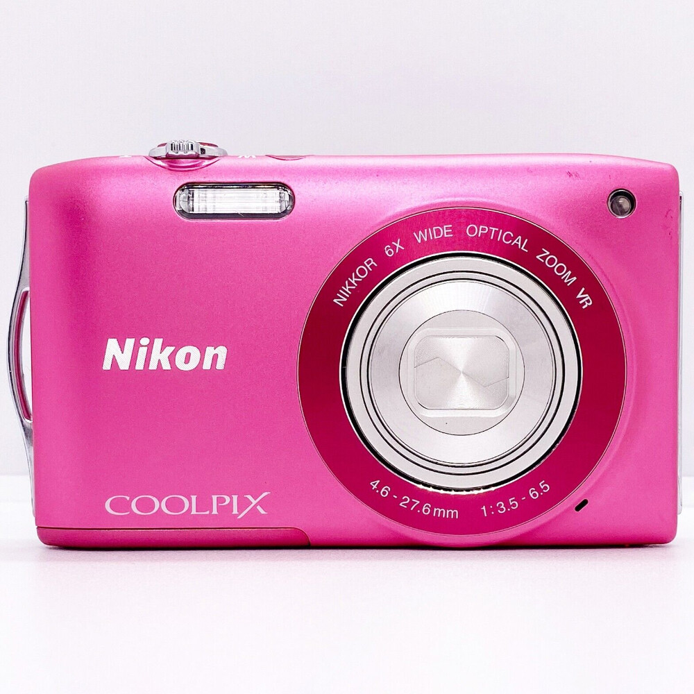 Nikon COOLPIX S3300 Strawberry Pink 6x Zoom 16.0MP Digital Camera