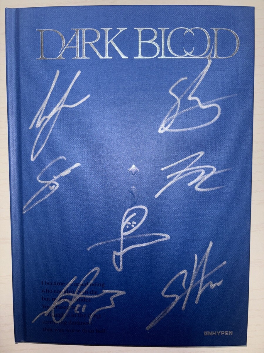 ENHYPEN [DARK BLOOD] Autographed Signed Album | eBay