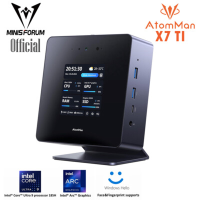 Minisforum AtomMan X7 Ti – Core Ultra 9 185H MINI Gaming PC