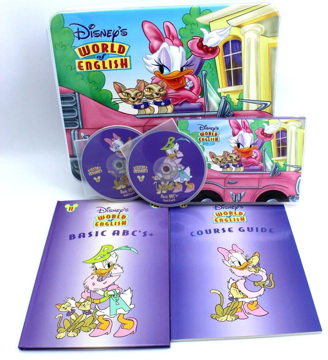 Disneys World of English #11 Basic ABC's DVD CD Course Books