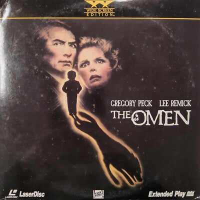 The Omen (1976 Film) Laserdisc NTSC Horror Gregory Peck Lee Remick