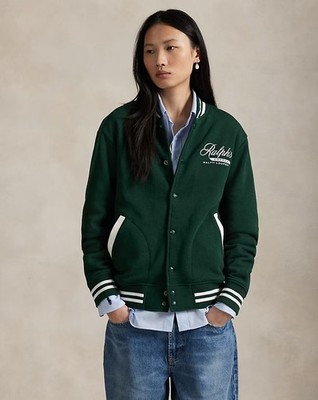 Polo Ralph Lauren Ralph's Coffee Baseball Jacket College Green 5