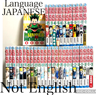 Hunter x Hunter VOL.1-38 Complete set manga Japanese Comics
