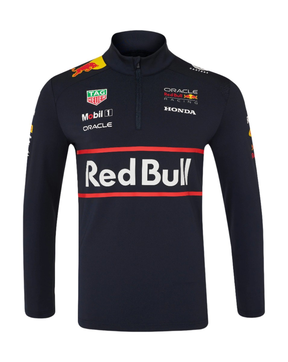 Red Bull Racing F1 2025 Team 1/4 Zip Mid Layer - Navy | eBay