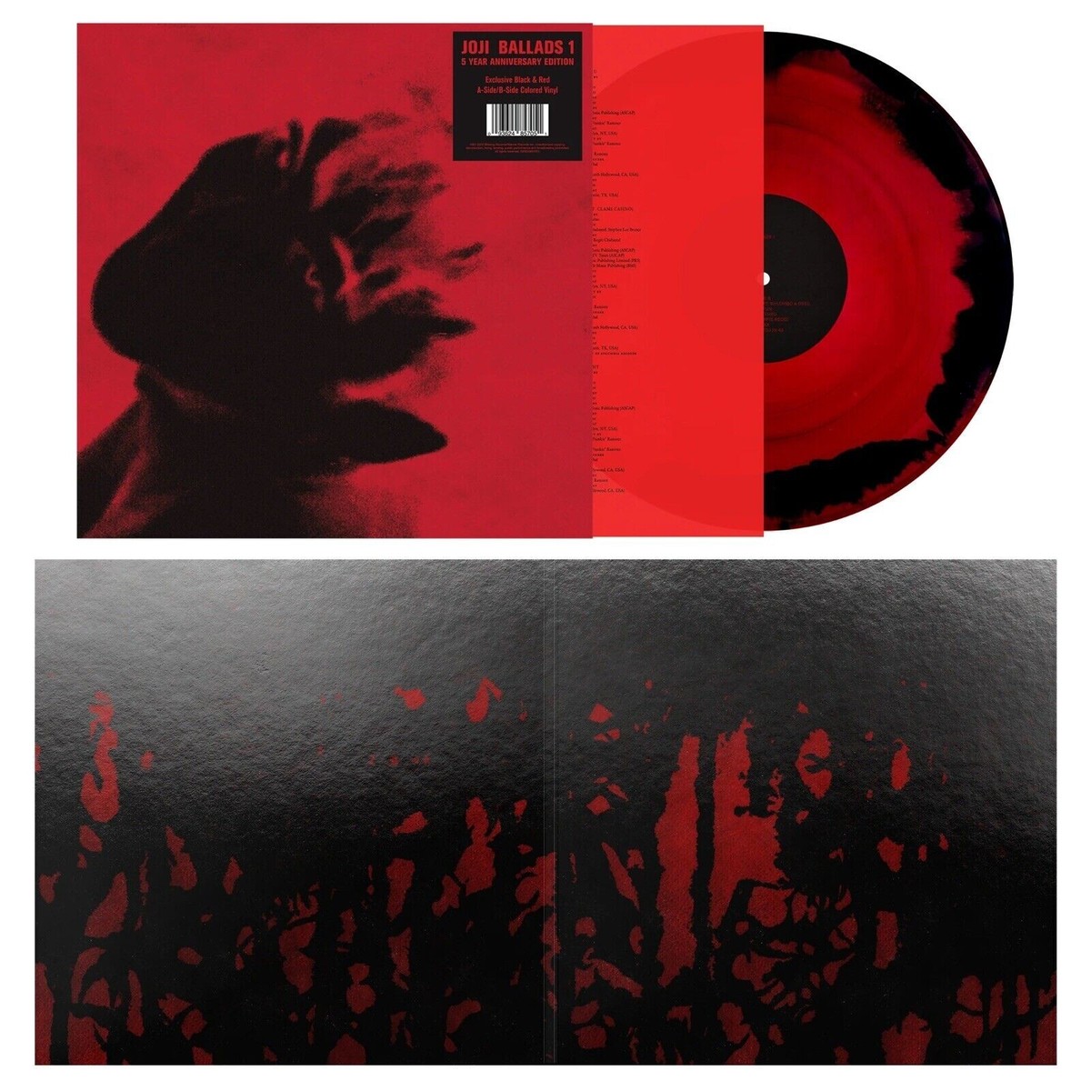 Joji BALLADS 1 (LP) 5 Year Anniversary D2C LTD Edition Red & Black