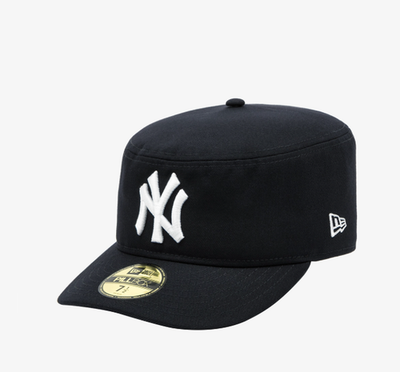 New Era MLB New York Yankees Pre-Curved Pillbox Fitted Cap Navy