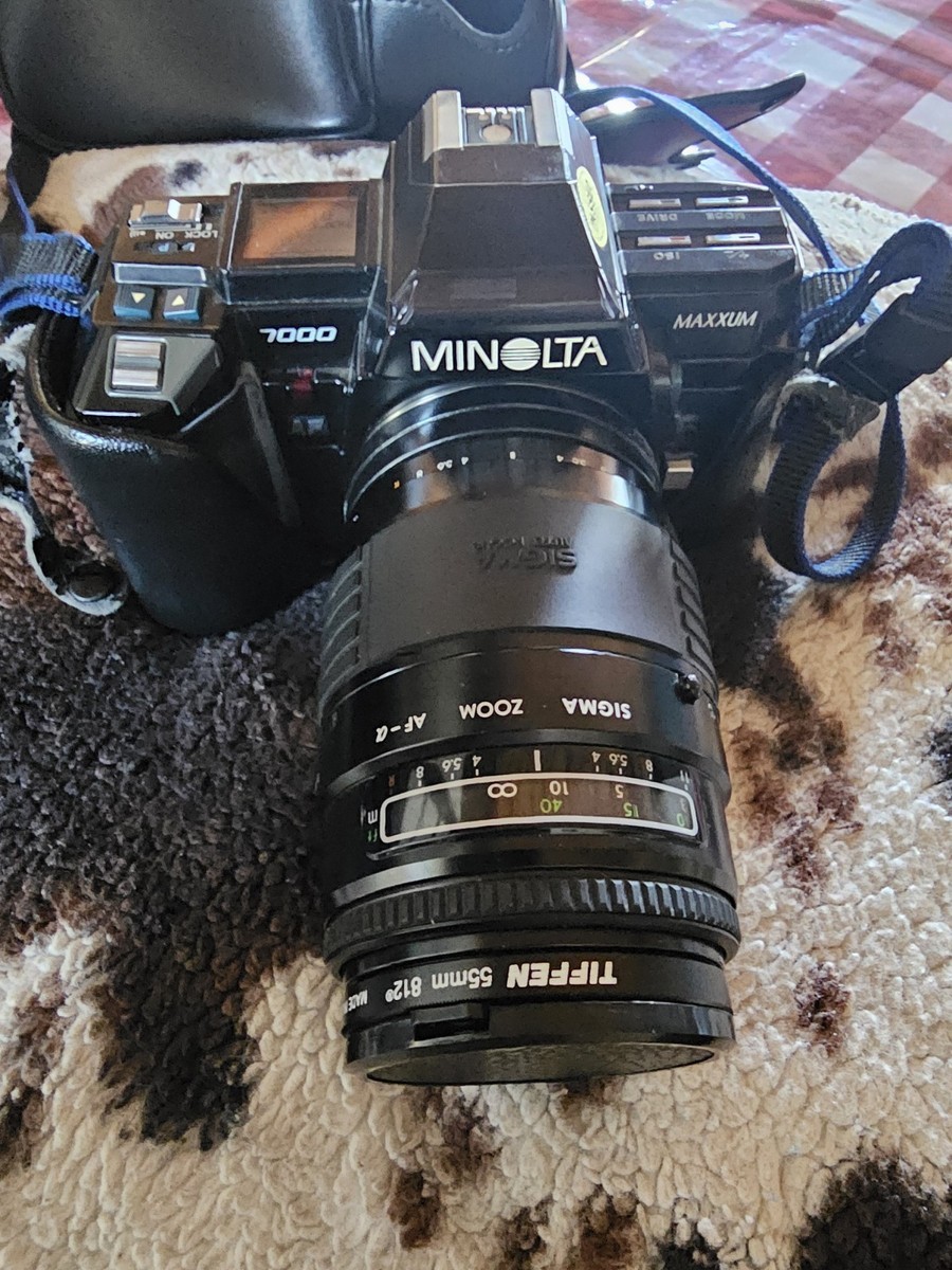 Minolta Camera 7000 Maxxus With Sigma Auto Focus And Kalimar Af