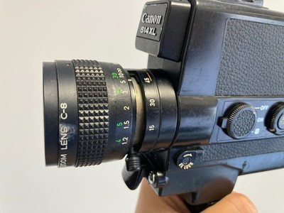EXCELLENT+5】Canon 514XL Super 8 8MM Zoom 9-45mm F/1.4 Film Camera