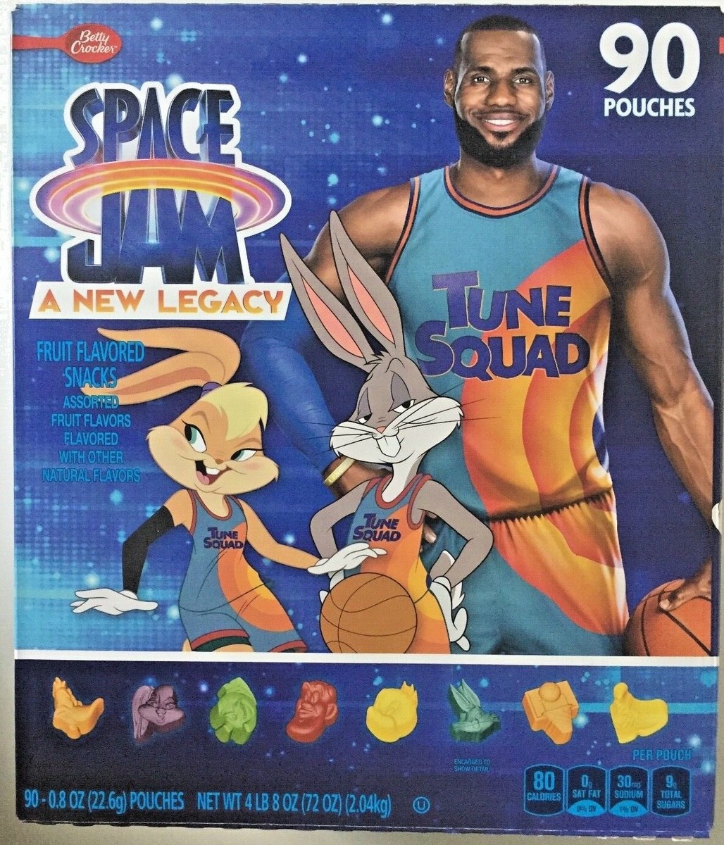 LEBRON JAMES SPACE JAM A NEW LEGACY TUNE SQUAD FRUIT GUMMY SNACKS