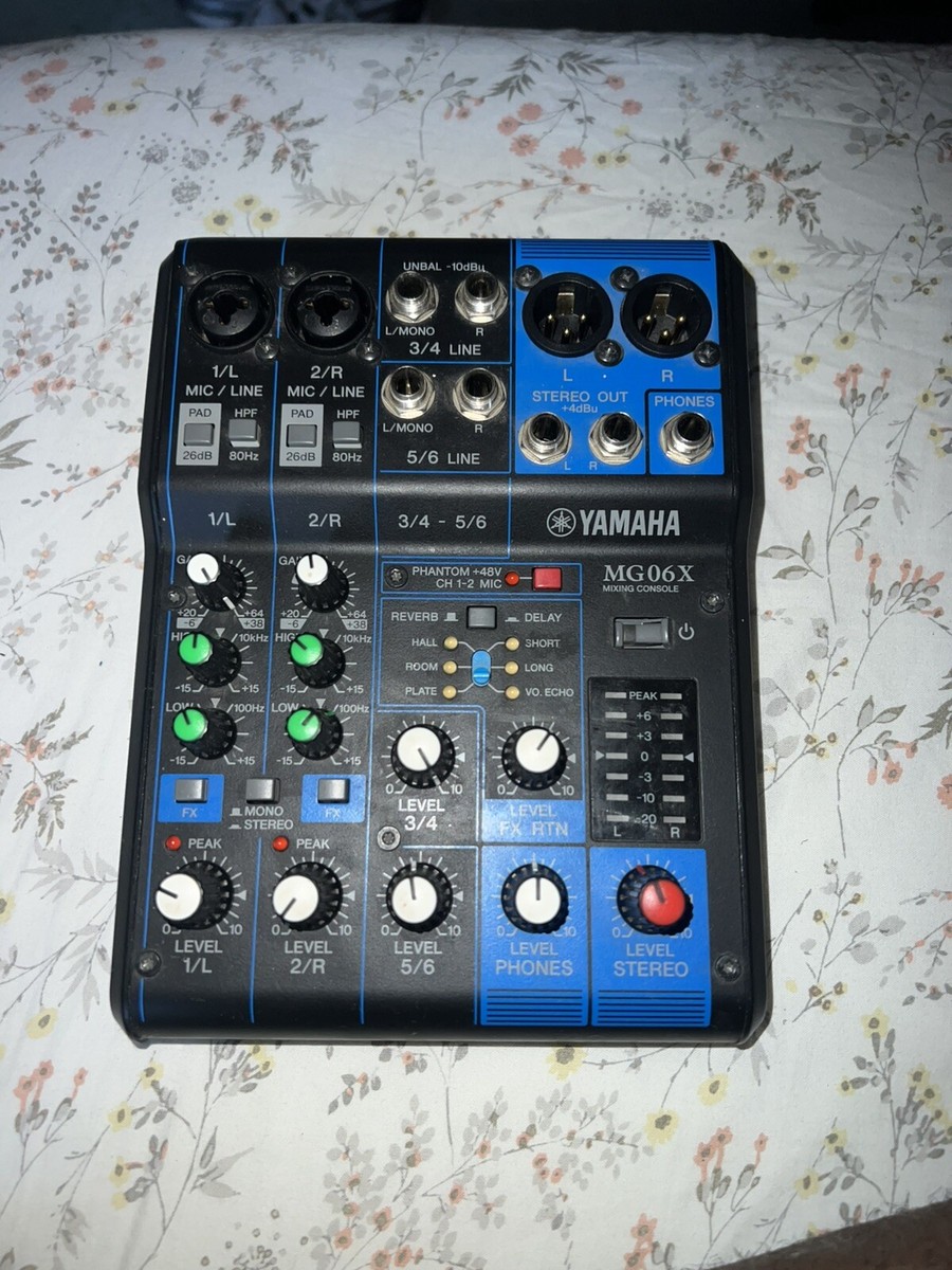 Yamaha MG06X 6-Channel Mixing Console with Effect for sale online