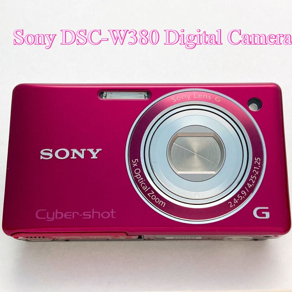 Sony Cyber-Shot DSC-W380 Digital Camera 14.1MP CCD Vintage Pink