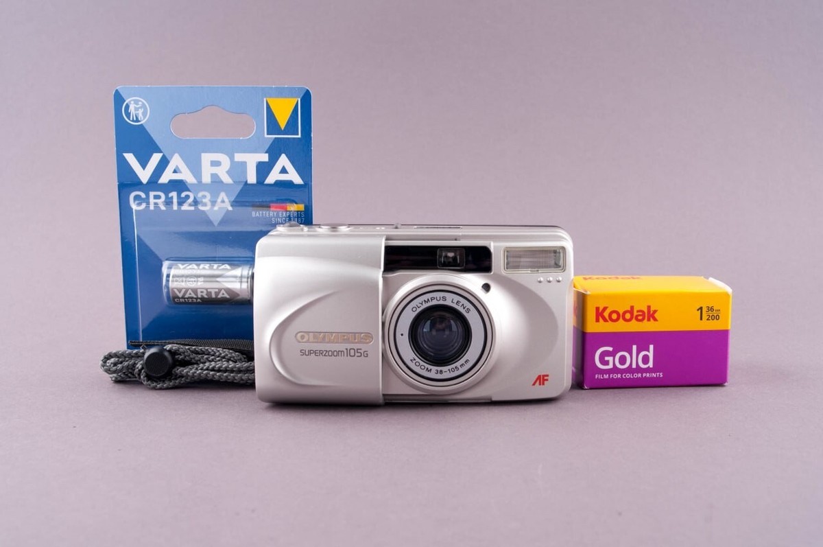 Olympus Superzoom 105G 35mm Point & Shoot Film Camera | eBay