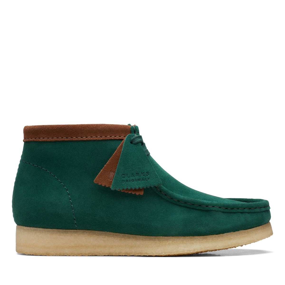 NEW 2023 MEN Clarks Wallabee Dark Green Suede limited edition lace