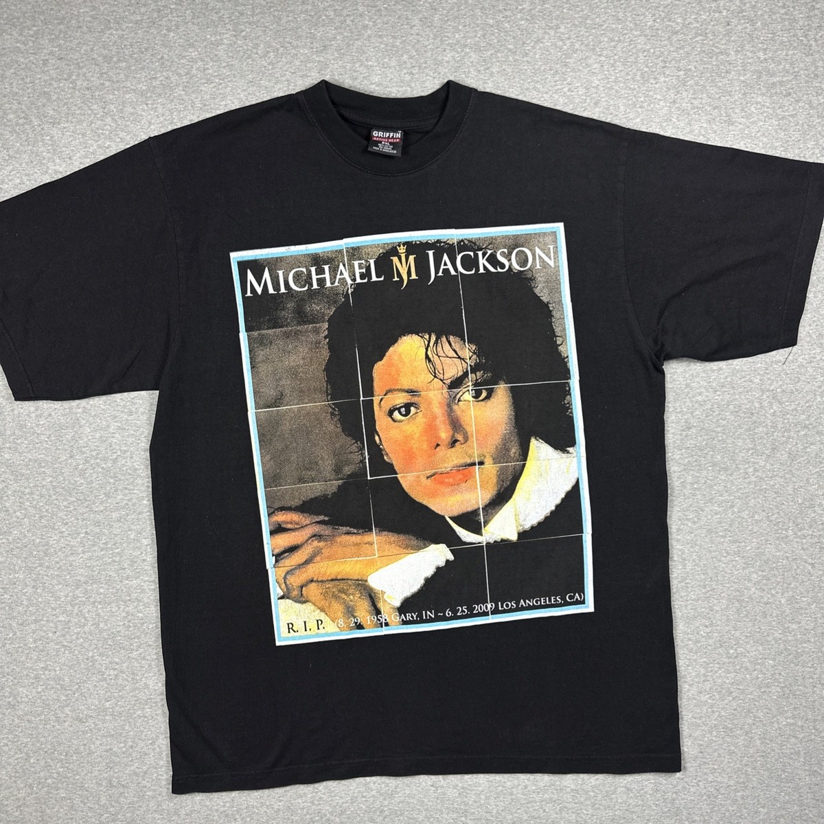Vintage Michael Jackson T Shirt Size 2XL Black Memorial 2009 King