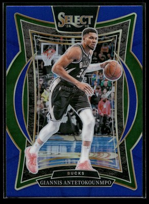 2024-25 Select Giannis Antetokounmpo CONCOURSE BLUE PRIZM PARALLEL