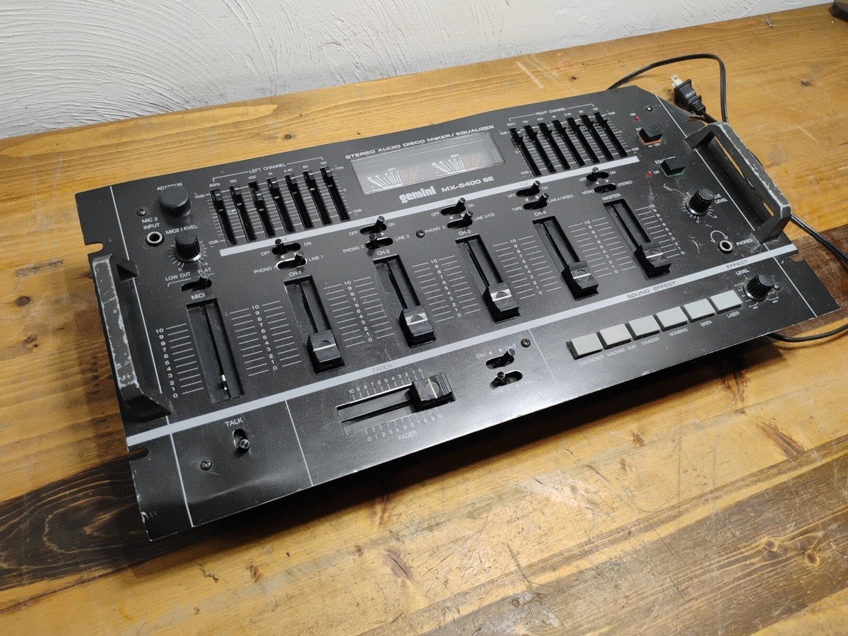 GEMINI MX-5400 SE Stereo Audio Disco Mixer / Equalizer Vintage DJ