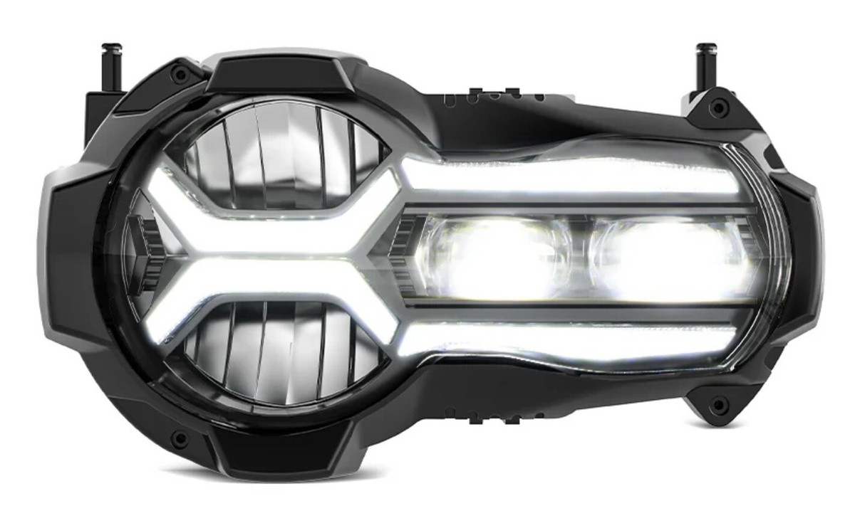 BMW R1250GS & Adv LED Headlight Assembly Replaces the OEM halogen