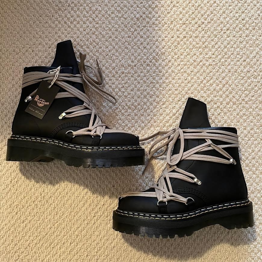 Rick Owens x Dr. Martens DRKSHDW 1460 Quad Sole Megalace Boot