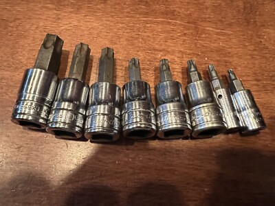 SNAP-ON TOOLS 8 PIECE 3/8”, 1/4” Dr. TORX SOCKET SET 207EFTXY* +