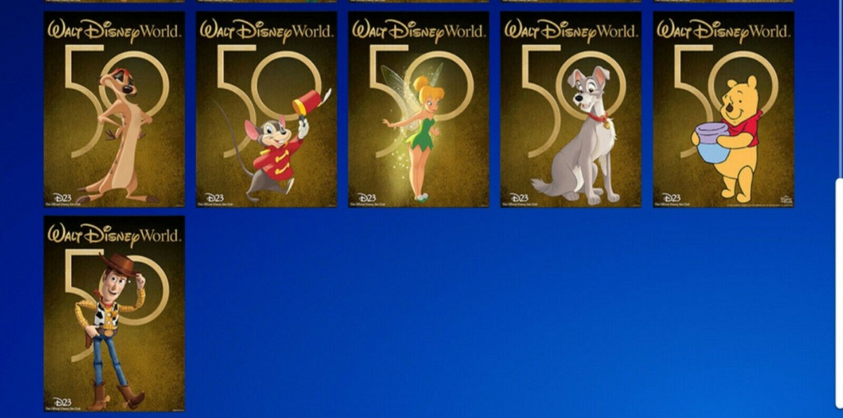 Disney Collect by Topps - 94 card D23 50th Anniversary Gold