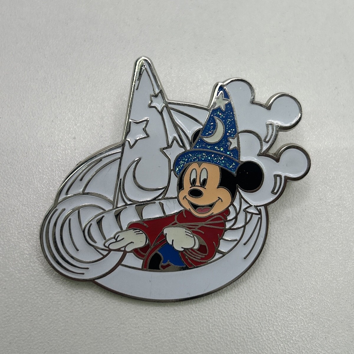 2009 Disney Parks Sorcerer Mickey With White Hat & Balloons HTF