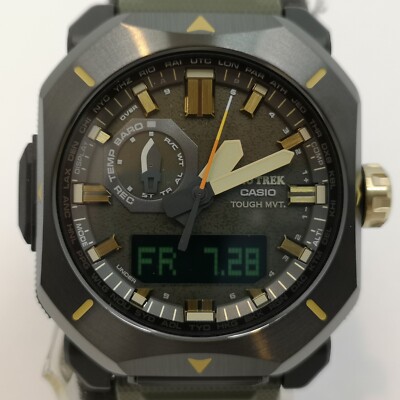 CASIO PRO TREK PRW-6900Y-3JF Black Radio Solar Analog Men's Watch