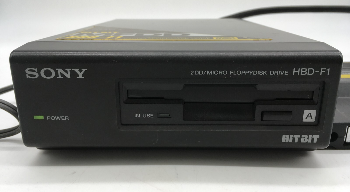MSX SONY MFDD Micro Floppydisk Drive HBD-F1 HIT BIT 100V 10W 50