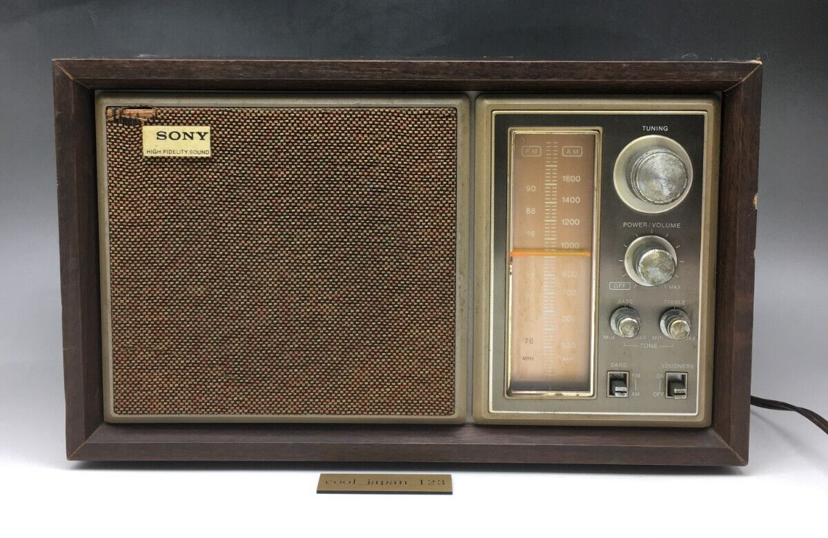 SONY Radio AM FM ICF-9250 Walking Tested Vintage Showa Retro From