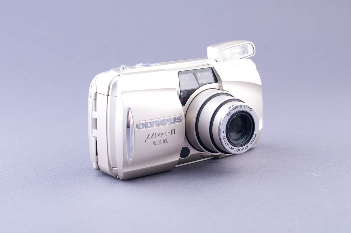 Olympus Mju III Zoom 100 Wide 35mm Point & Shoot Film Camera