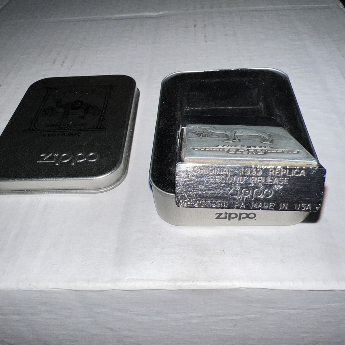 Vintage Zippo Lighter - 1932 Camel Replica - Second Release, made