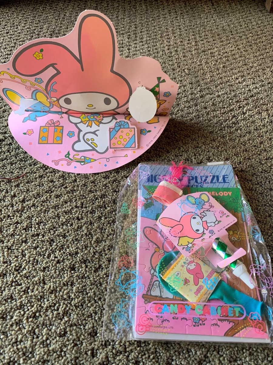 Vintage Sanrio VERY RARE MY MELODY 1976, 1983 PARTY HAT WTH PARTY
