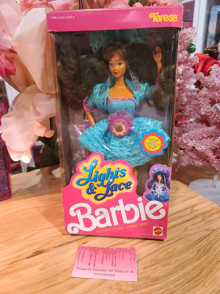 NEW! 1990 LIGHTS & LACE TERESA BARBIE! | eBay