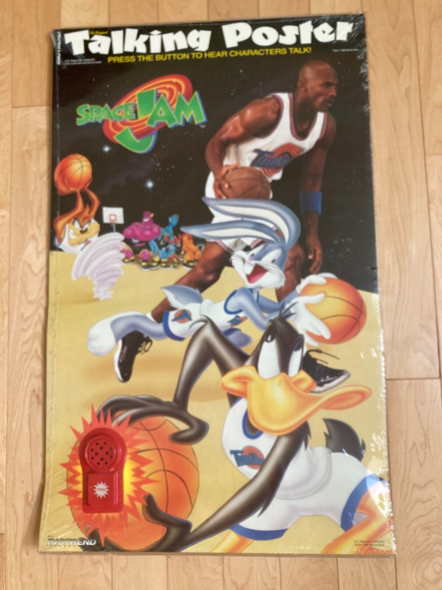 1996 Space Jam Michael Jordan Basketball Talking Posters Bugs
