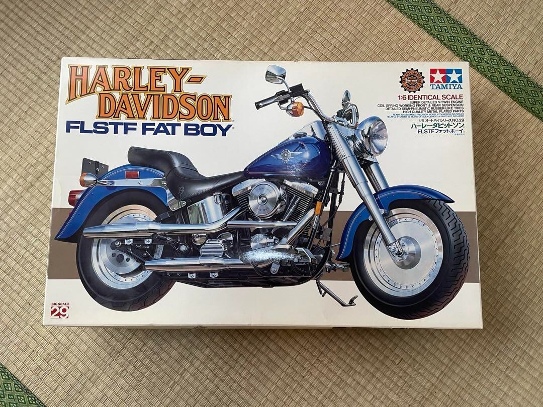 Tamiya Harley Davidson FLSTF Fat Boy 1/6 model | eBay
