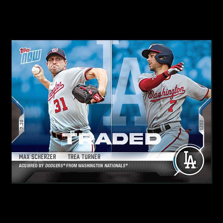 Max Scherzer & Trea Turner - 2021 MLB Topps Now Card 578 - Print