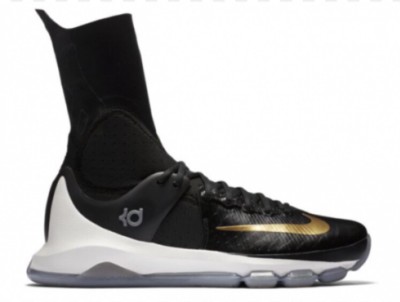 Nike KD 8 Elite Black GOLD sz 10 Kevin Durant Warriors Celebration