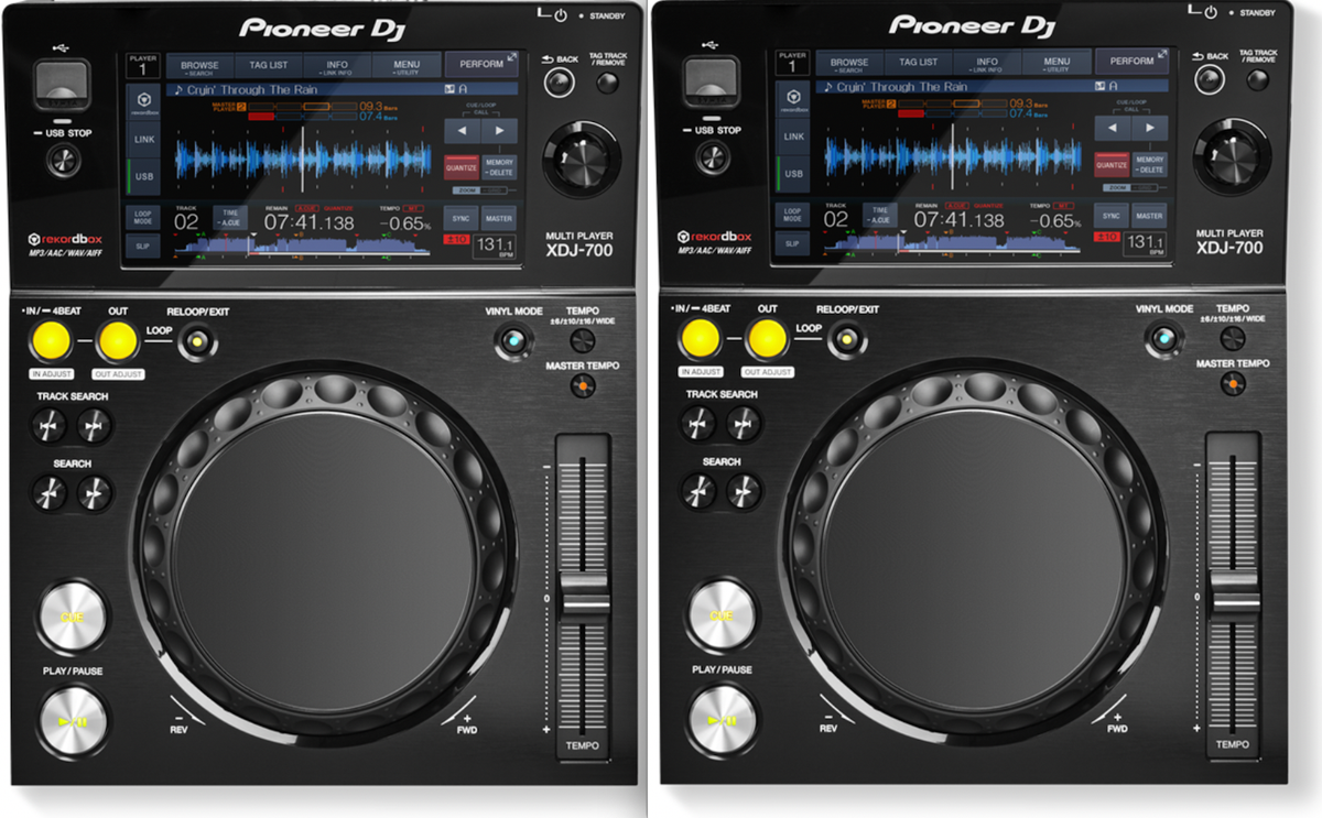 Pioneer DJ XDJ-700 2 Units Pair DJ Controller Turntable Rekordbox