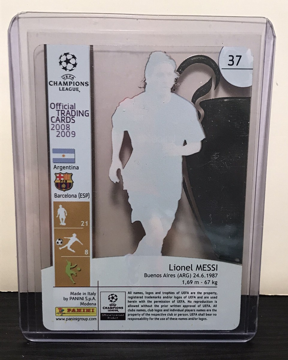 PANINI LIONEL MESSI UEFA CHAMPIONS LEAGUE TRADING CARD ULTRA 2008