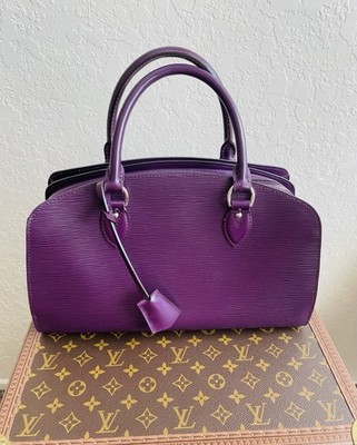Louis Vuitton Epi Leather Pont- Neuf PM (Cassis) Purple Preowned