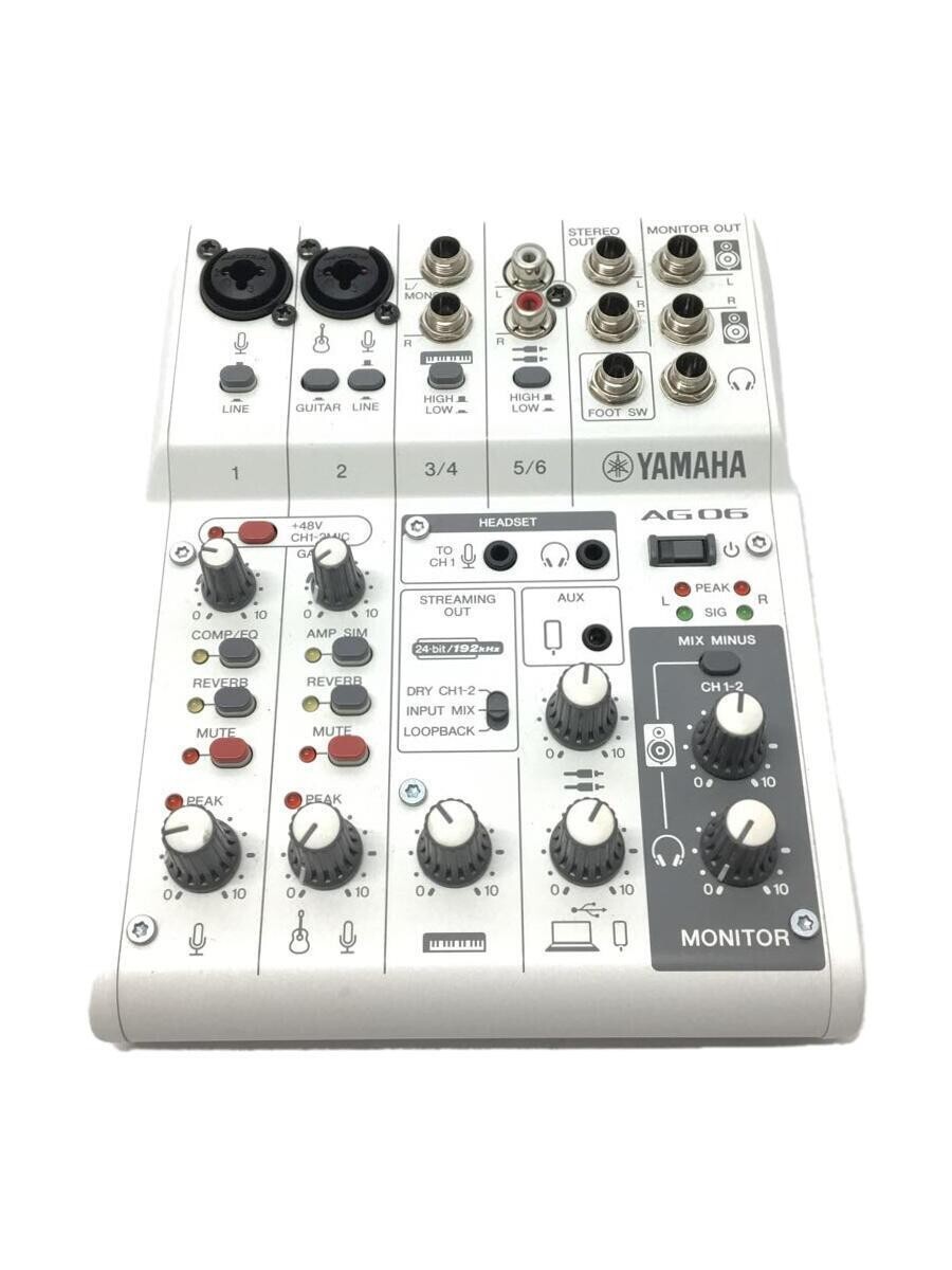 YAMAHA AG06 MK2 6ch Live Streaming Mixer USB Audio Interface | eBay