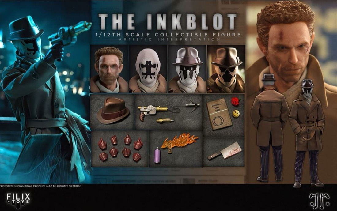 Watchmen Rorschach The Inkblot FILIX TOYS 1/12 Action Figure 4