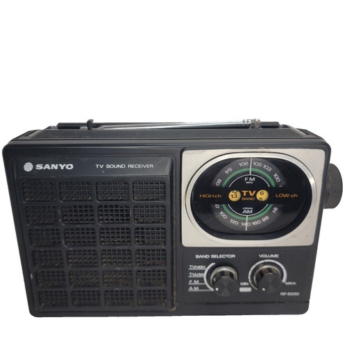 Sanyo RP 6160 A Band Receiver AM/FM Radio W/ A/C Cord TESTED WORKS
