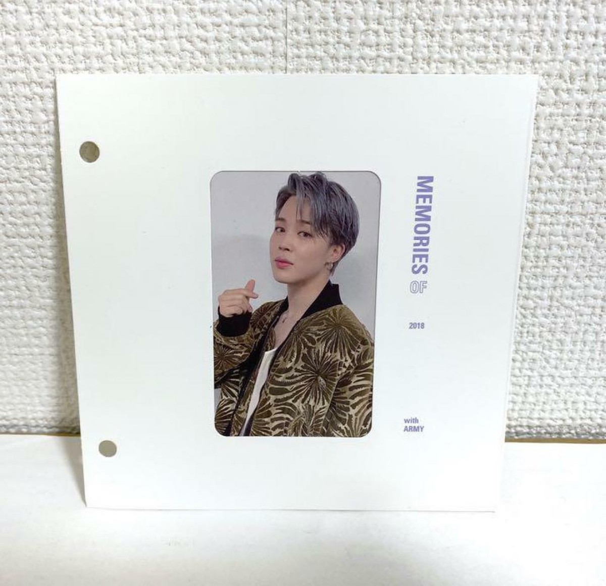 BTS Jimin Memories 2018 Blu-ray Official Photo Card With Mount