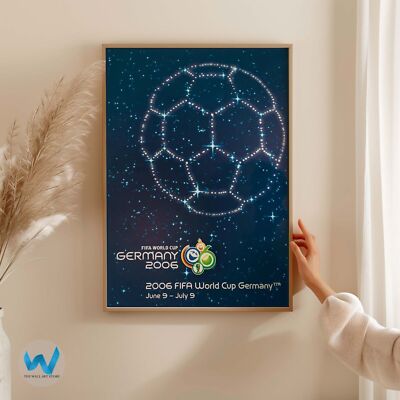 2006 Soccer World Cup Germany Poster - Football Wall Art 12X16