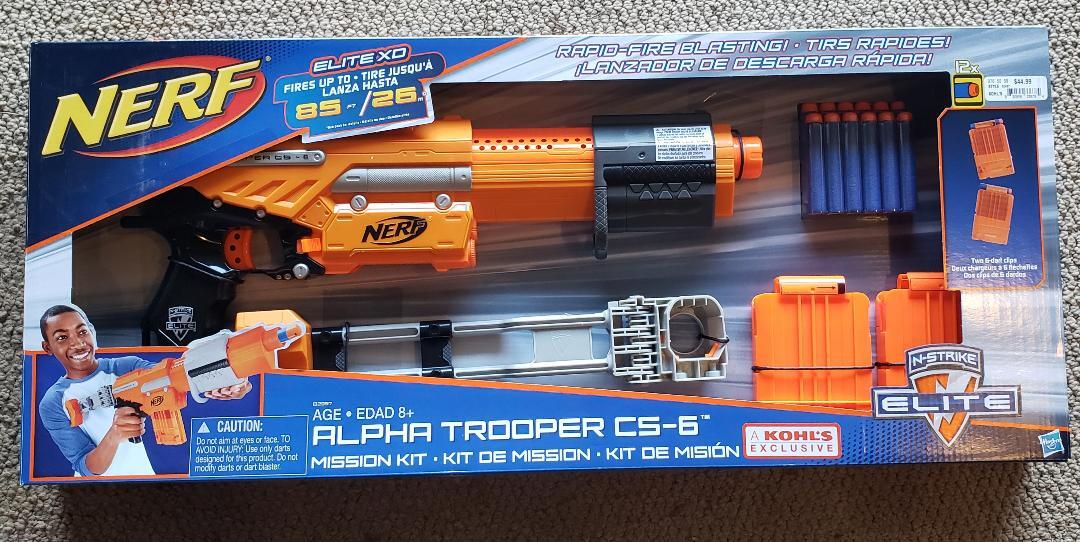 Nerf Elite XD Alpha Trooper CS-6 Mission Kit Kohl's Exclusive