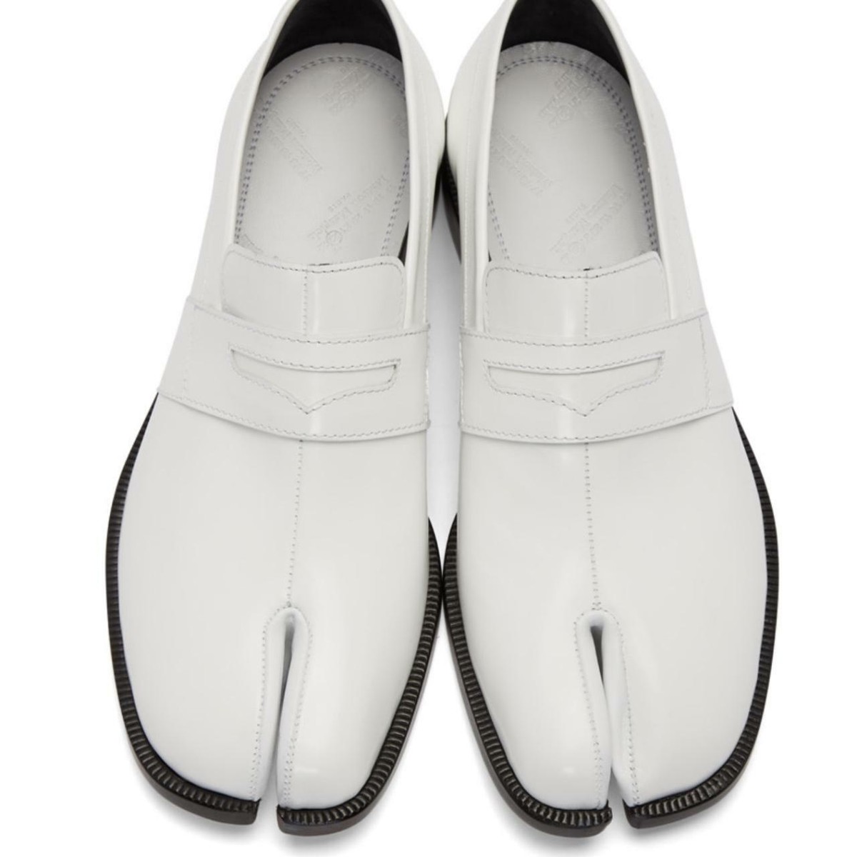 BNIB Maison Margiela Tabi Advocate Loafers in White Size 36.5 RRP