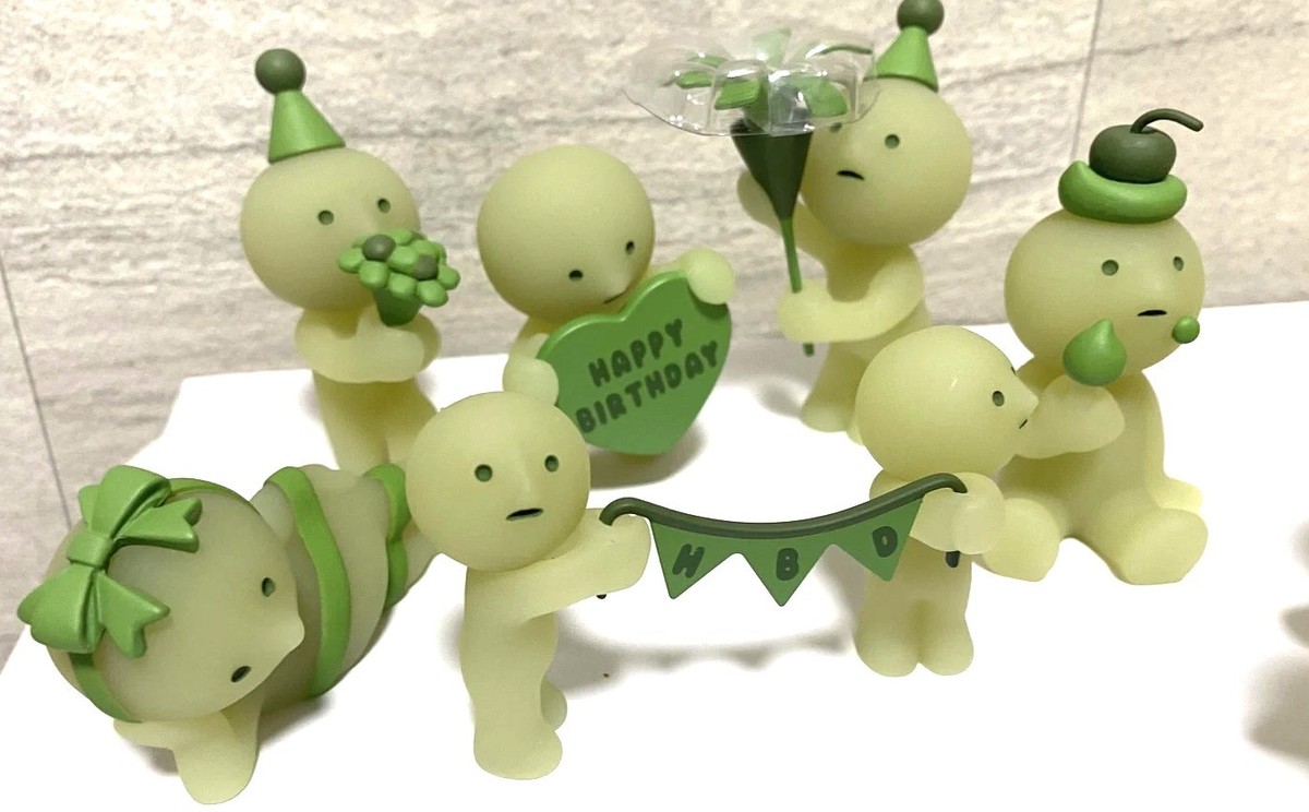 Smiski 10th Anniversary Birthday Set of 6 Mini Figures Japan