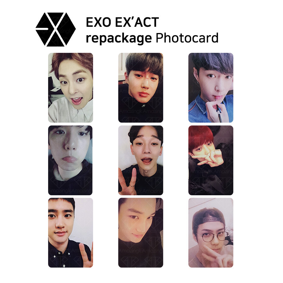 EXO 3rd Album EX'ACT Official Photocard Korean Version Lucky One