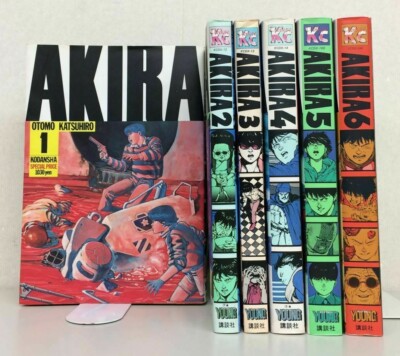 Akira Vol.1-6 Manga Complete Set Comics Japanese Edition by Otomo